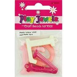 AussieSuperStore Jewellery Making Supplies LOVE Plastic Letters Charms (in 2 designs) Plastic Letters BFF Charms | Jewellery Making Beads | Jewellery Making Supplies 9323823201975 PJS18004